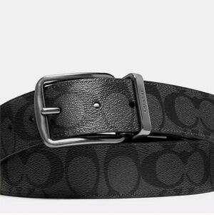Coach Black Signature Men's Belt